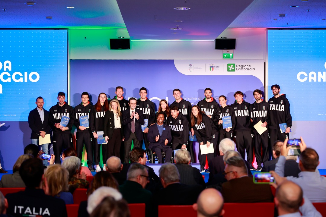 premiazione atleti lombardi Parigi 2024